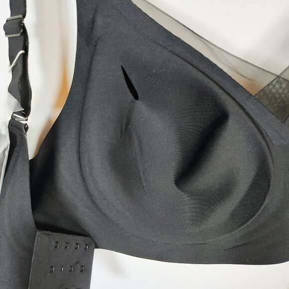 Oeak Women's Large Black Wireless V Mesh Bra NWT - Picture 8 of 9